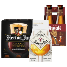 Tripel karmeliet, Pauwel Kwak
of Hertog Jan weizener, karakter,
grand prestige of tripel